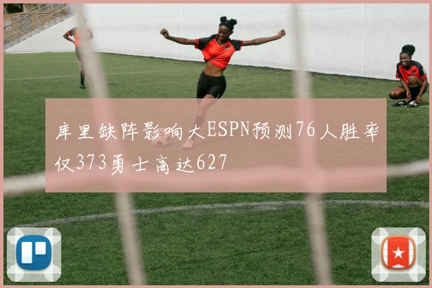 库里缺阵影响大ESPN预测76人胜率仅373勇士高达627
